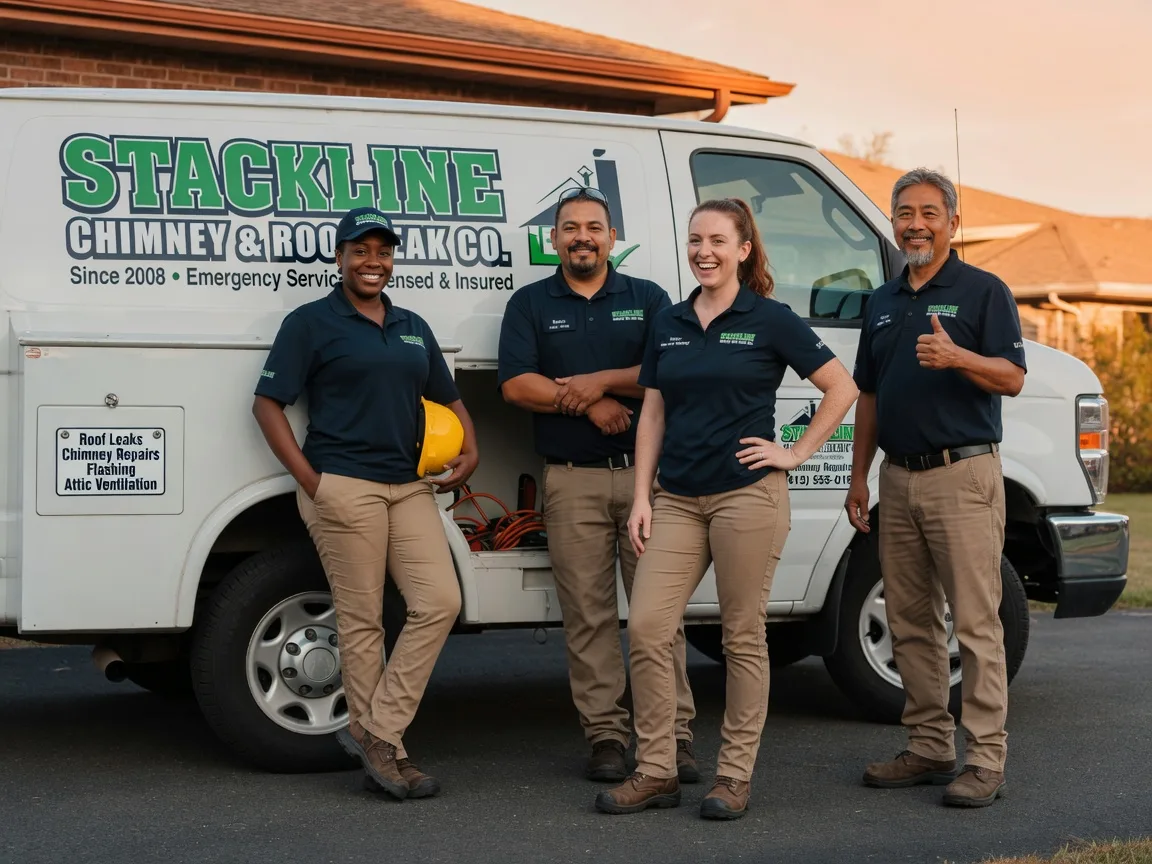 Chimney flashing repair company in Huntington, VT